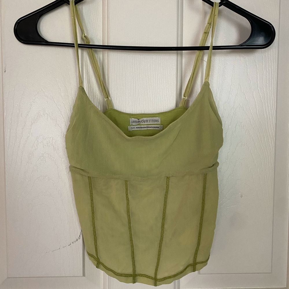 Urban Outfitters Neon Mesh Tank Top